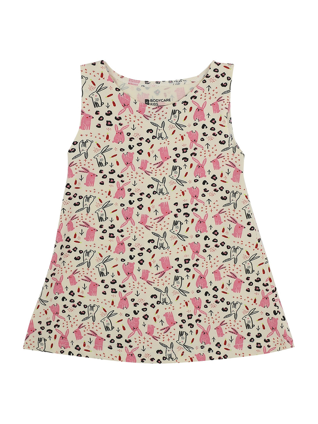 Bodycare Infants Sleeveless Printed A-Line Cotton Dress