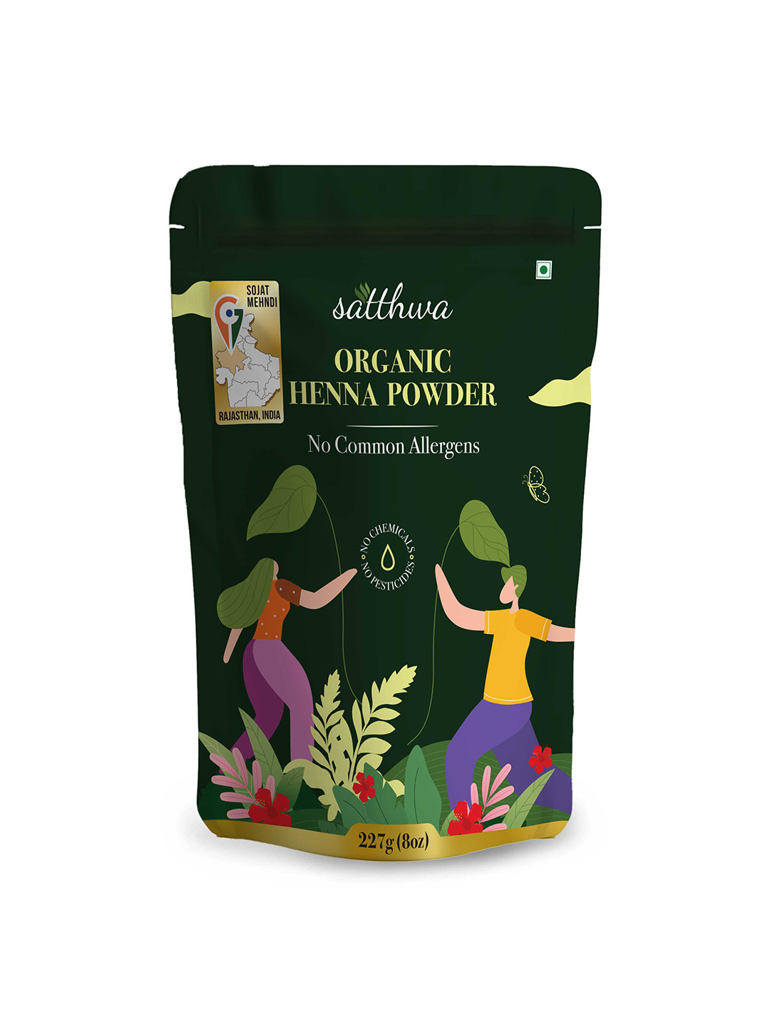 Satthwa Organic Henna Powder 227 gm