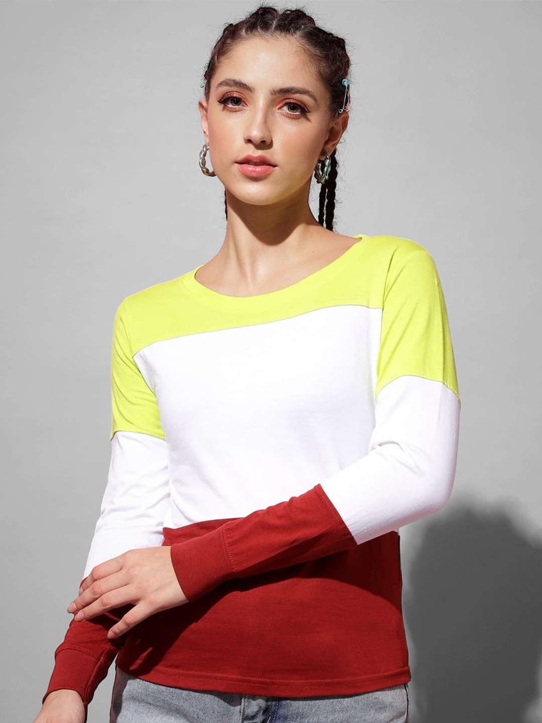 The Dry State Colourblocked Long Sleeve Cotton T-shirt