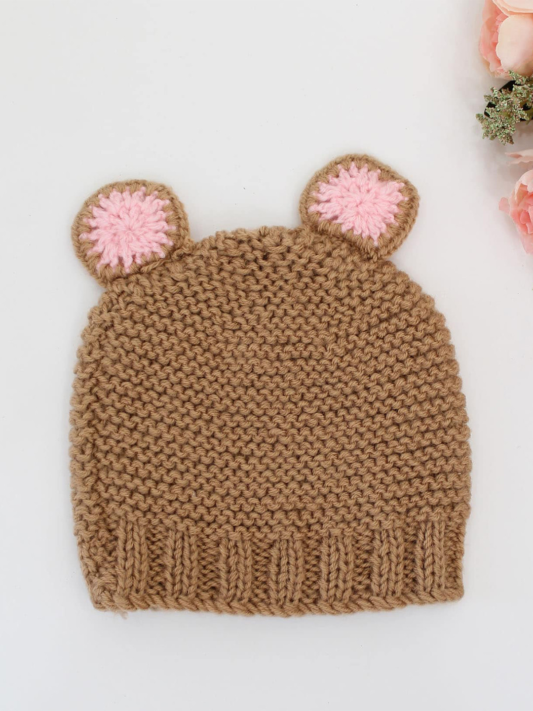 Woonie Infant Self Design Handmade Ear Detailing Acrylic Cap