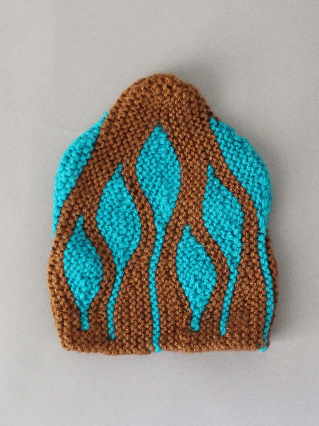 Woonie Infant Self Design Handmade Graphic Acrylic Knitted Cap