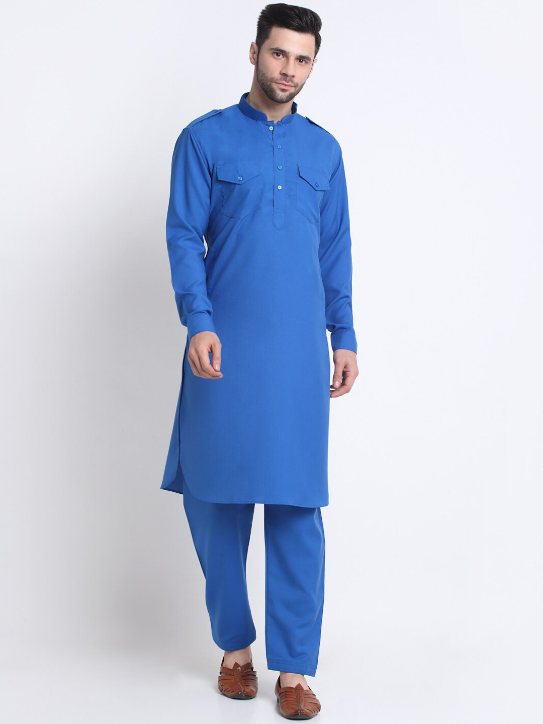 KRAFT INDIA Pathani Cotton Kurta With Salwar