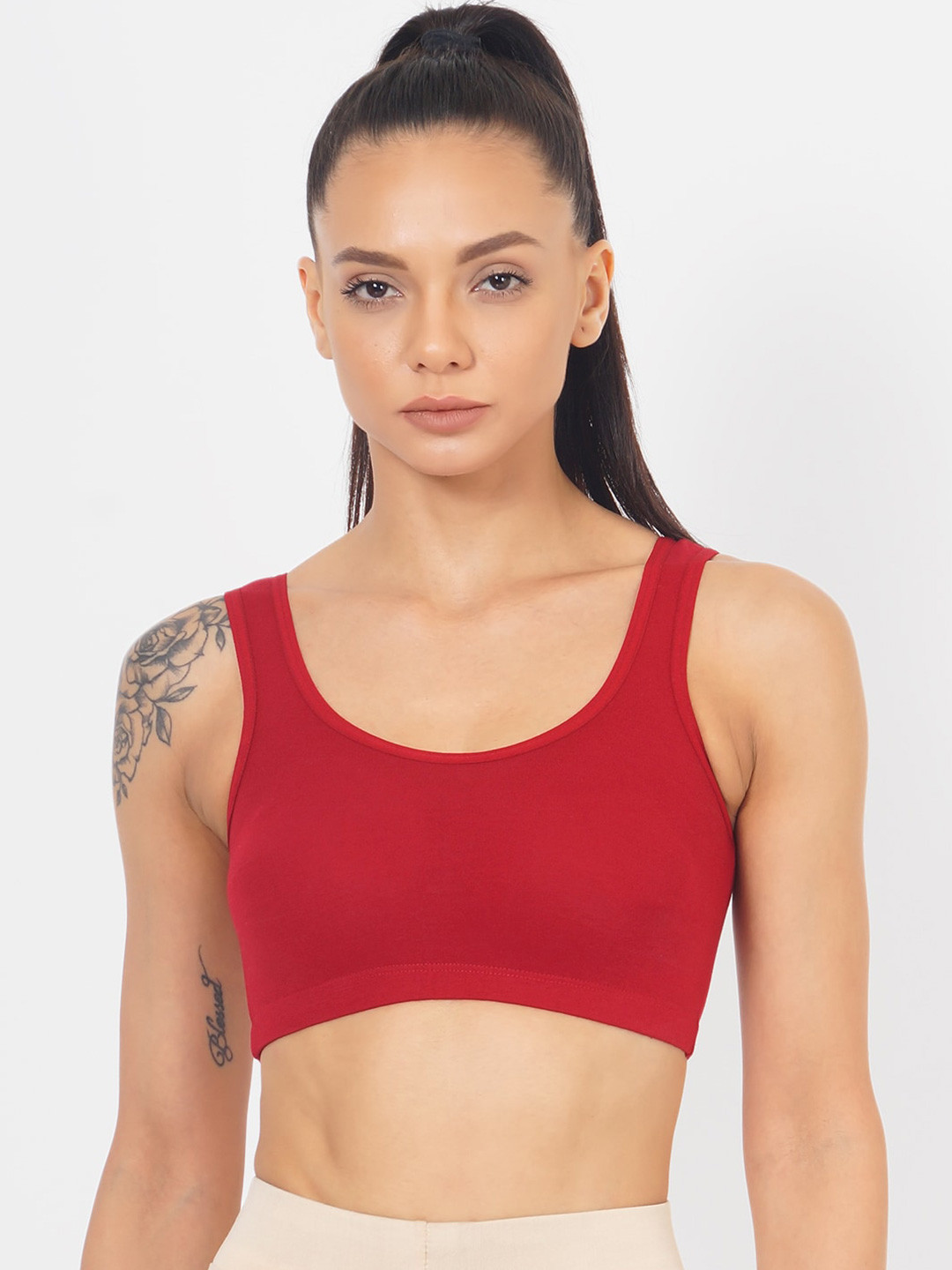 XOXO Design Non Padded Non-Wired Rapid-Dry All Day Comfort Workout Bra