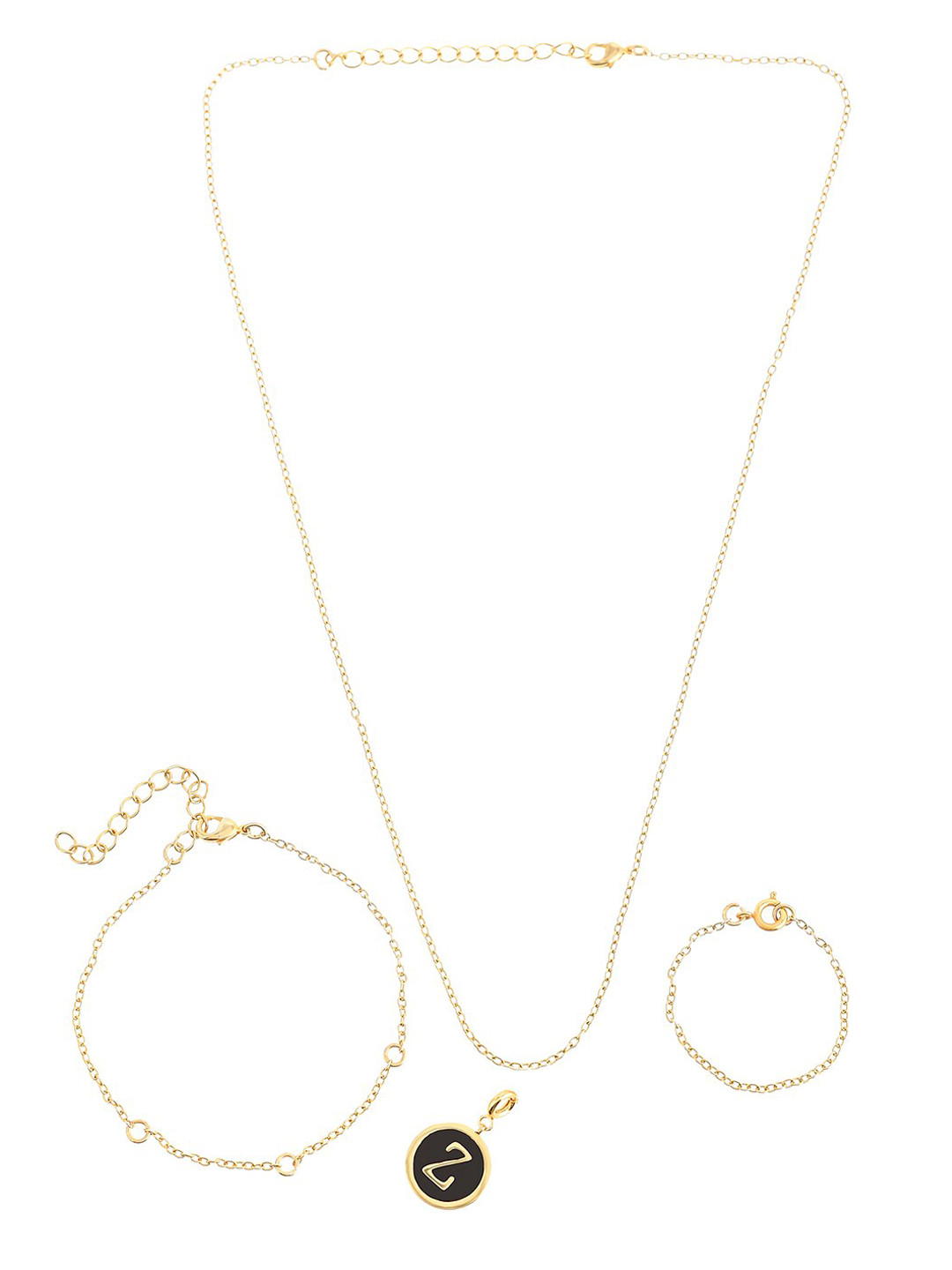 Voylla Alphabet Z Black Enamel Charm