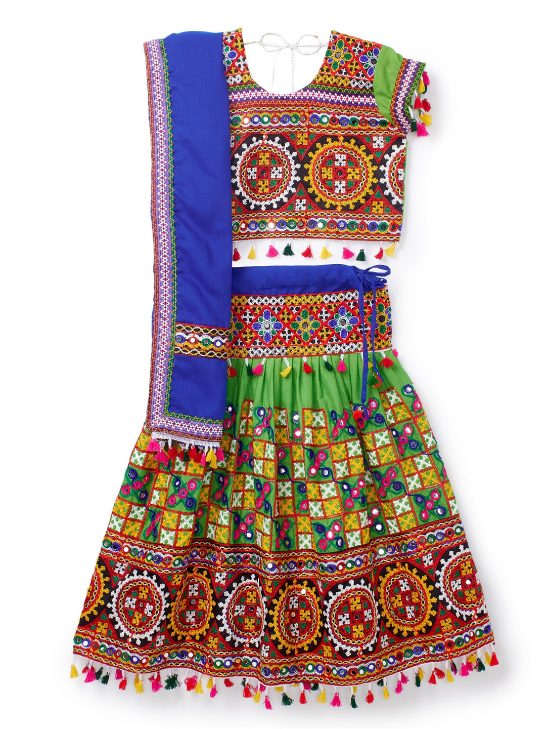 BANJARA INDIA Infants Girls Embroidered Ready to Wear Lehenga & Blouse With Dupatta
