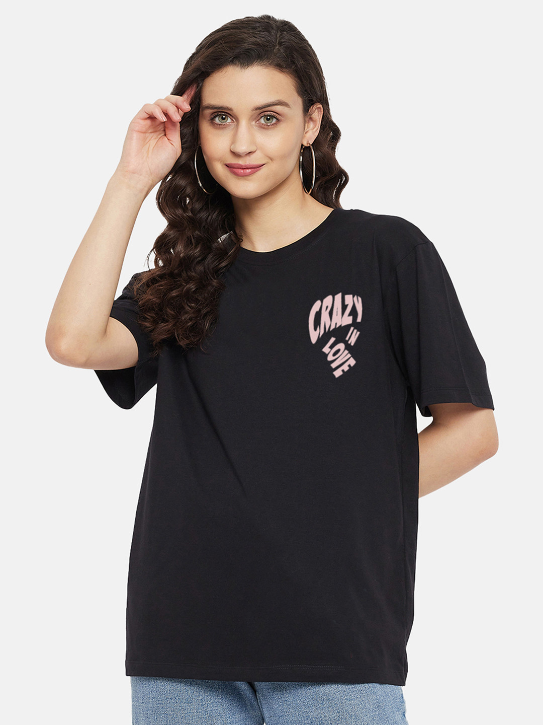 Looney Tunes by Wear Your Mind Drop-Shoulder Sleeves Pure Cotton T-shirt