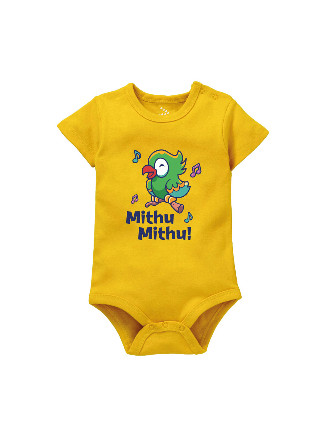 Zeezeezoo Infant Kids Parrot Mithu Printed Cotton Bodysuit