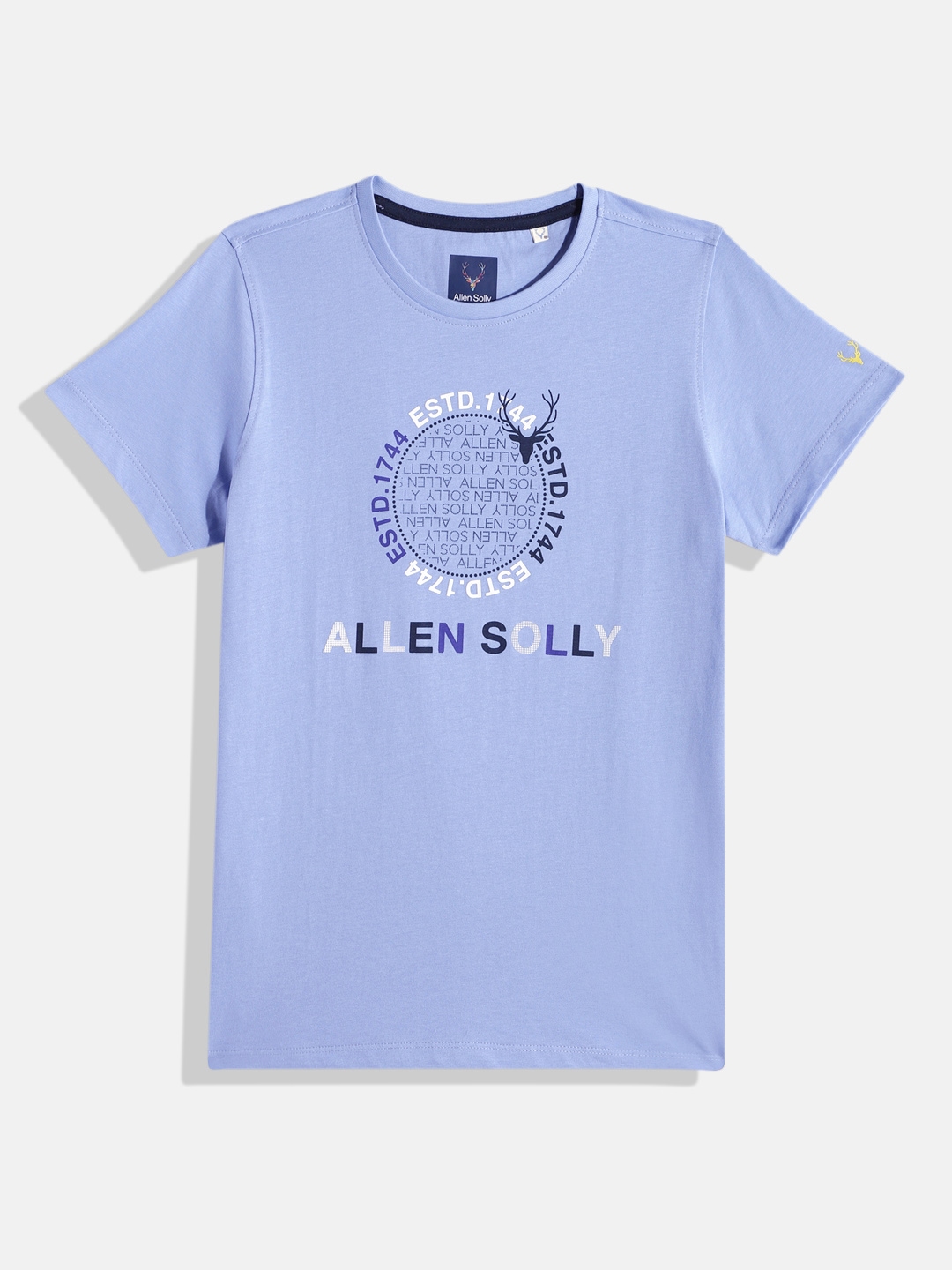 Buy Allen Solly Junior Boys Brand Logo Embossed Pure Cotton T Shirt -  Tshirts for Boys 20518992