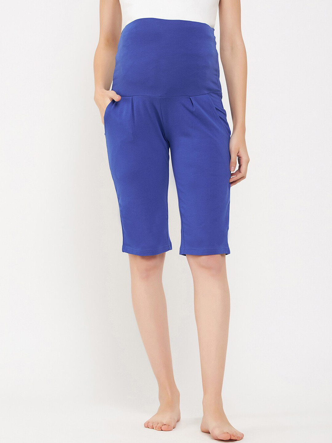 Clovia Women Chic Cotton Basic Maternity Shorts