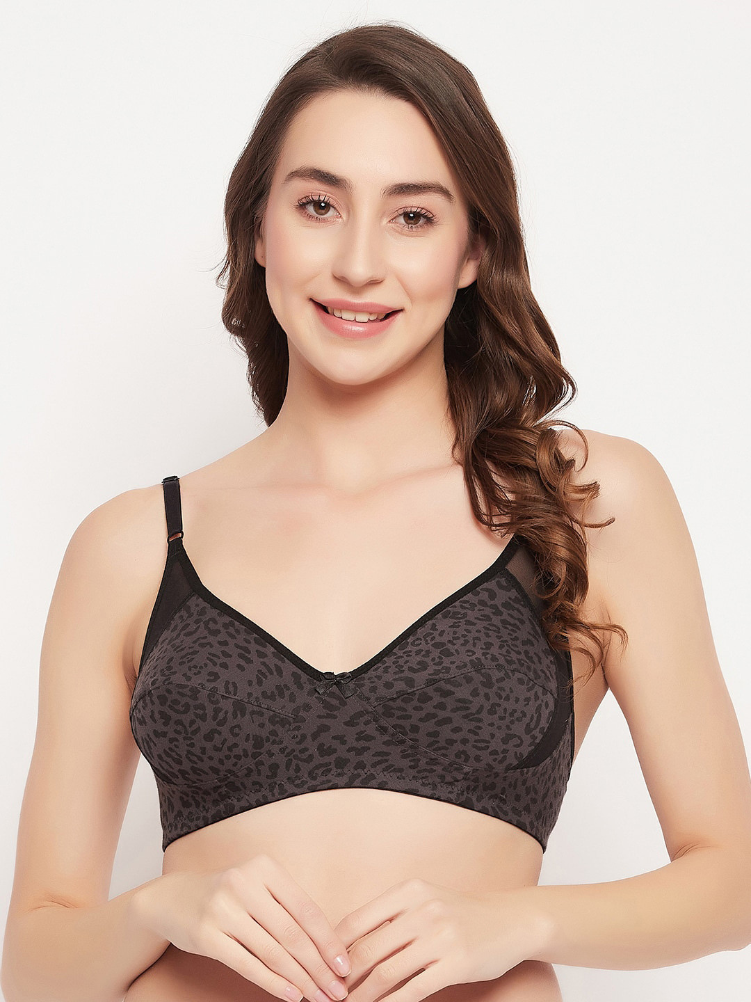 Clovia Animal Printed Non-Padded Cotton Everyday Bra