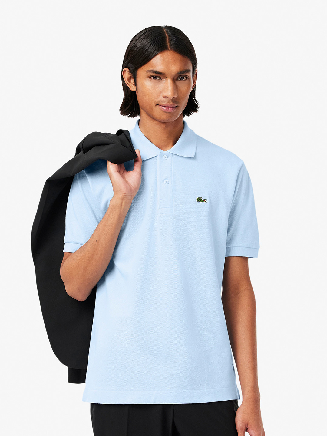 Lacoste Plus Size Polo Collar Pure Cotton T-shirt