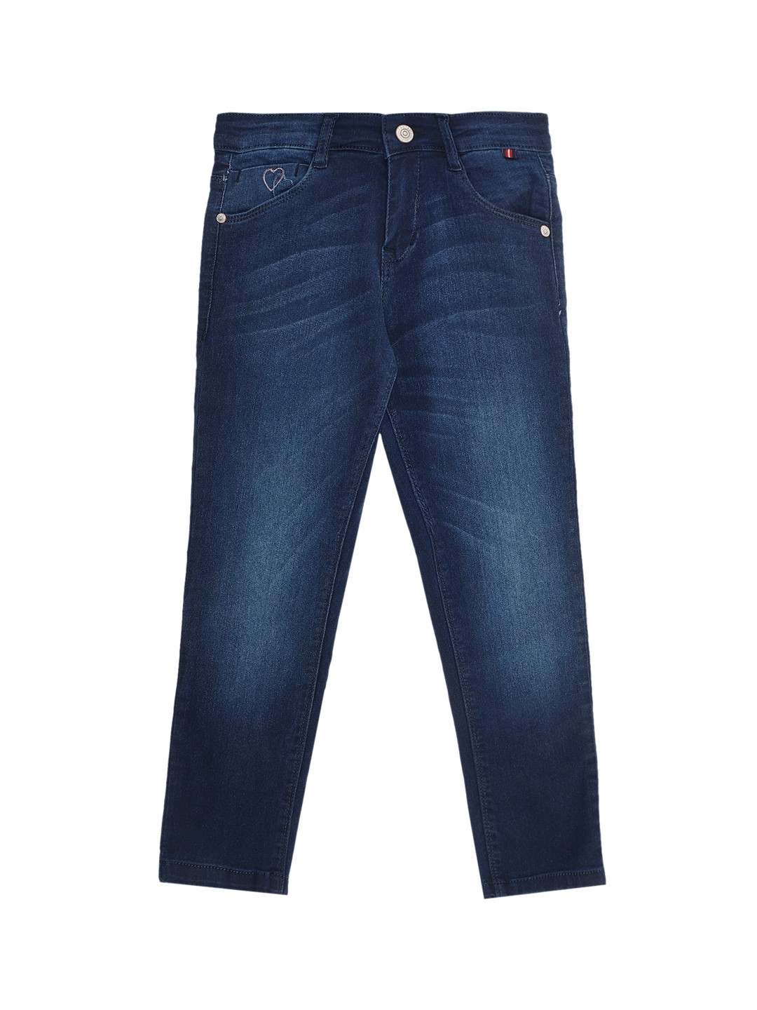 Cantabil Girls Light Fade Stretchable Cotton Jeans