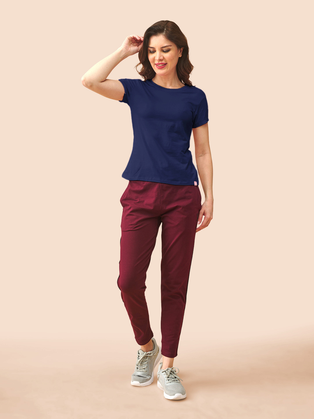 LYRA Round Neck Lounge Cotton T-shirt