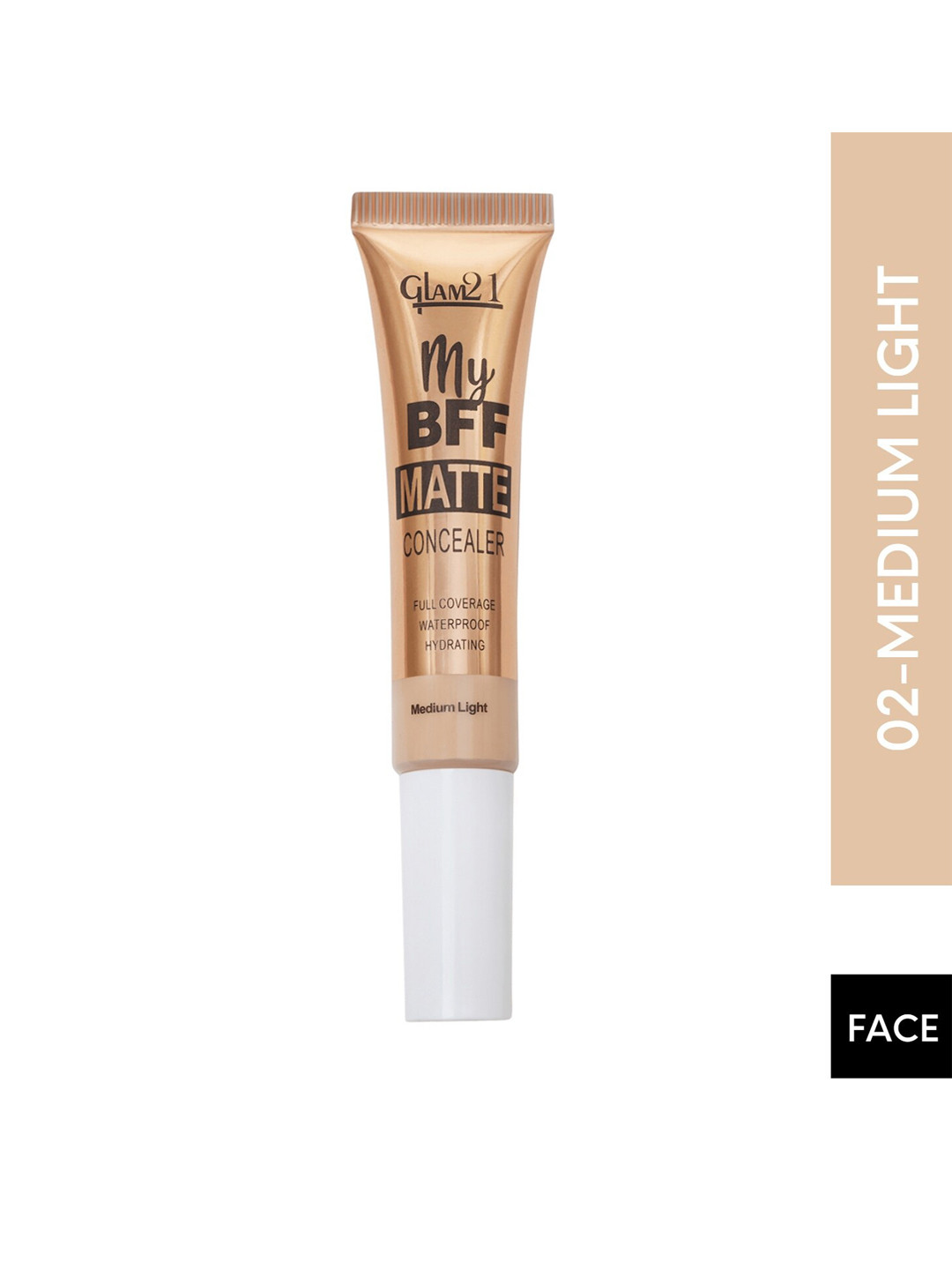 GLAM21 My BFF Waterproof Full Coverage Matte Concealer 8g - Medium Light 02