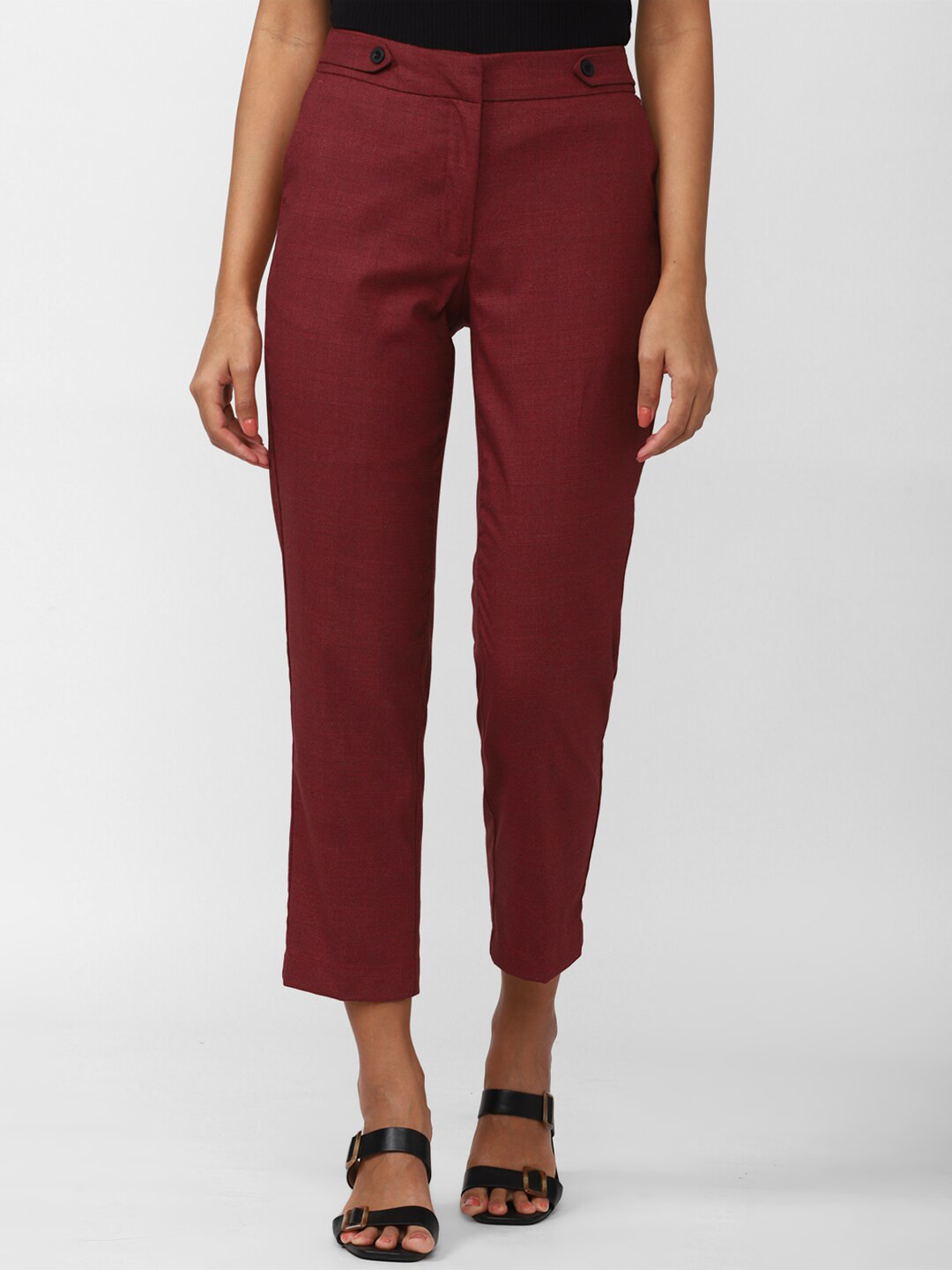 Van Heusen Woman Mid Rise Cropped Trousers