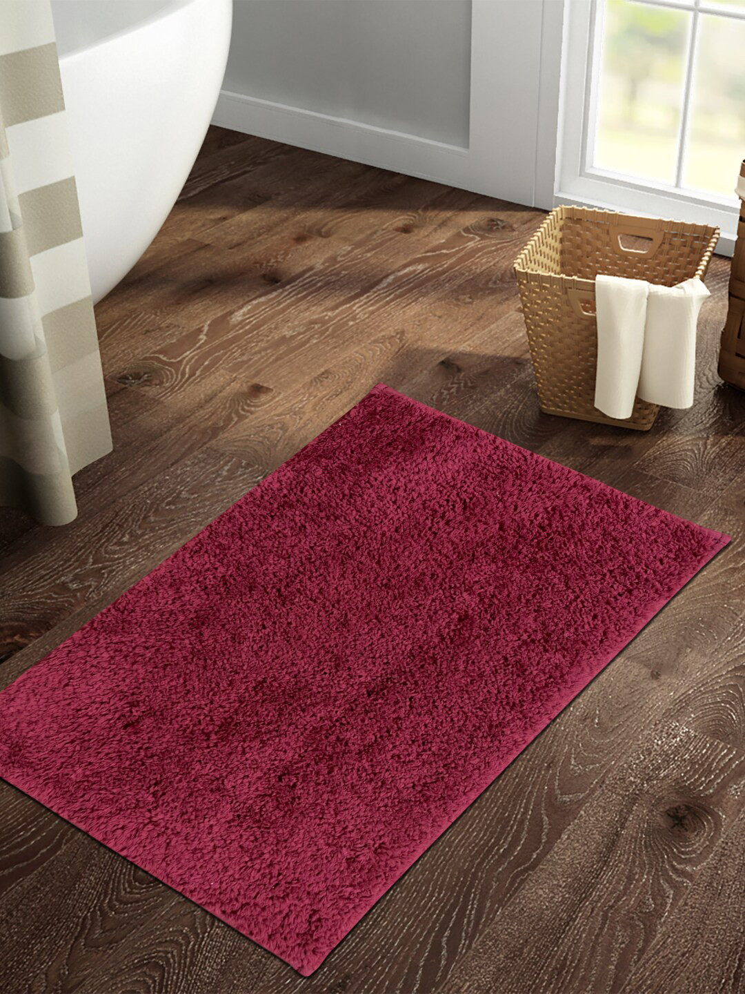 SPACES Day To Day Plus Drylon Red 1450 GSM Acrylic Bath Mat