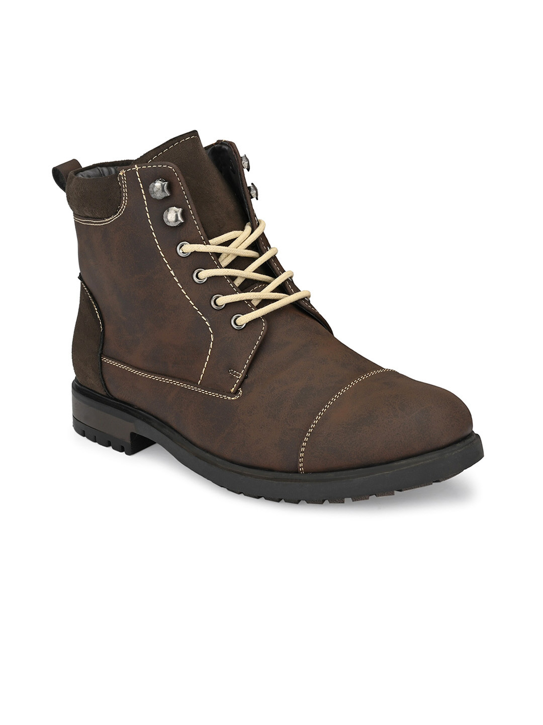 San Frissco Men Mid-Top Biker Boots