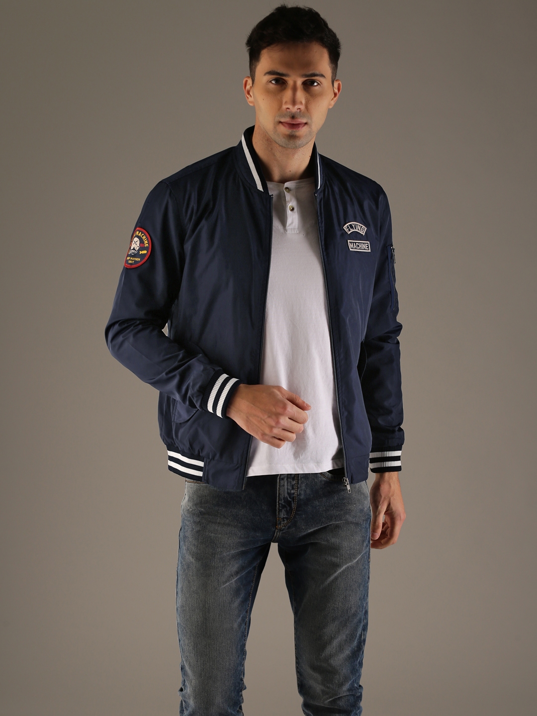 Bomber Jacket Machine Dark Blue