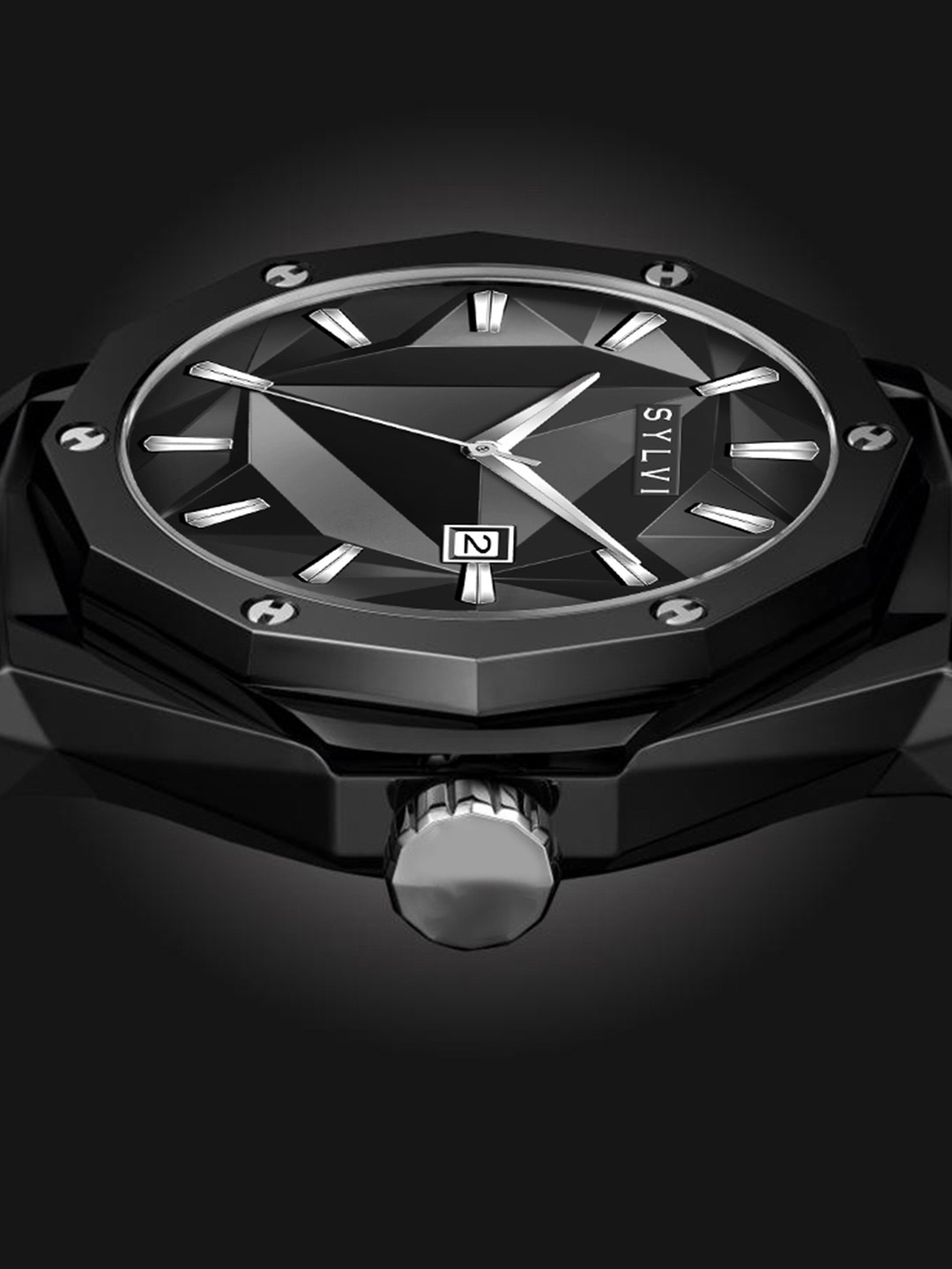 Sylvi Men Dial & Leather Bracelet Style Straps Analogue Watch SY-IM-HU