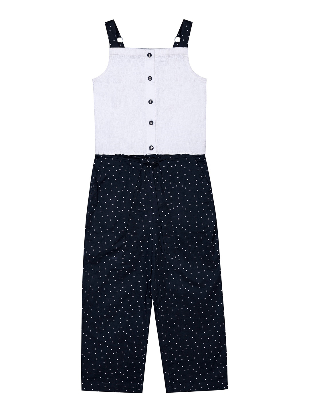 Budding Bees Girls Printed Sleeveless Top with Pyjamas