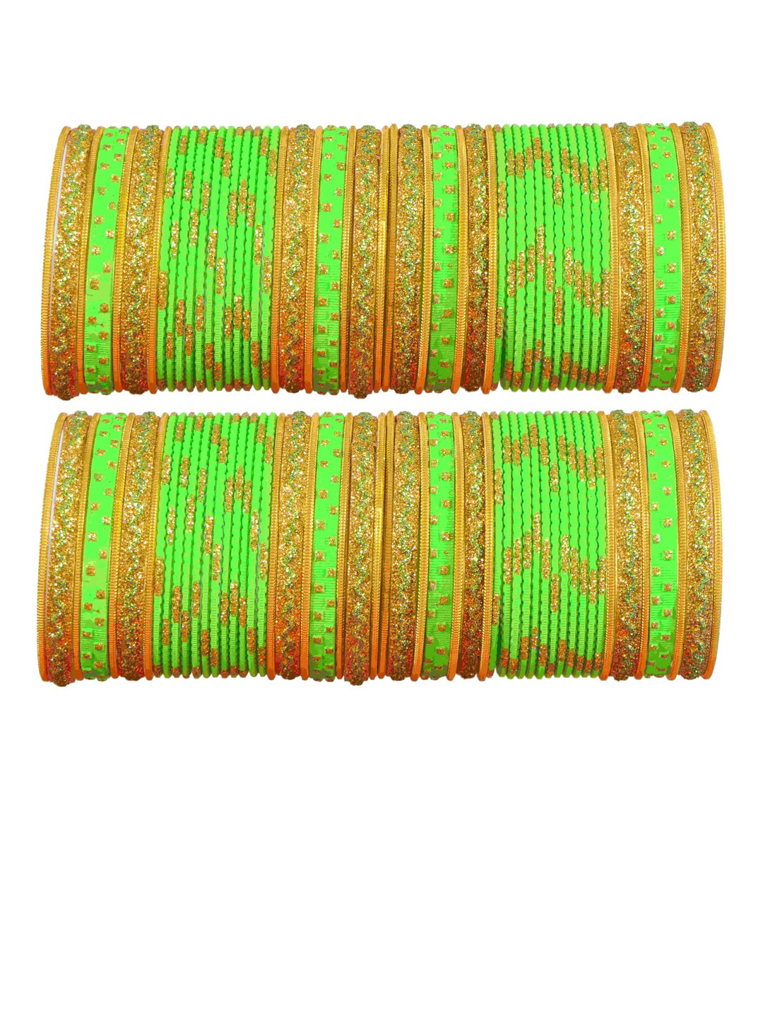 NMII Set of 104 Glitter Metal Bangles