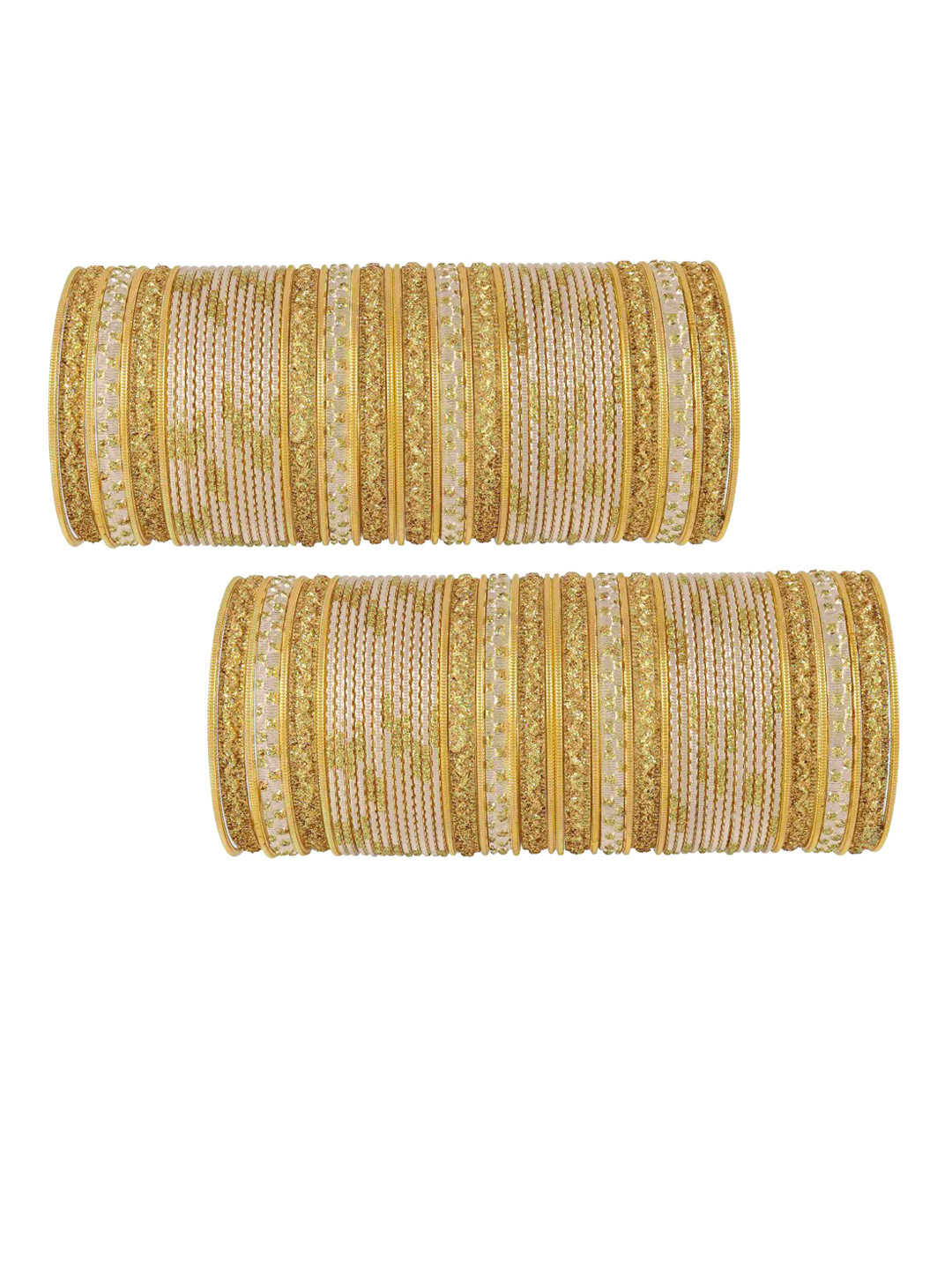 NMII Set Of 104 Curved Glitter Bangle