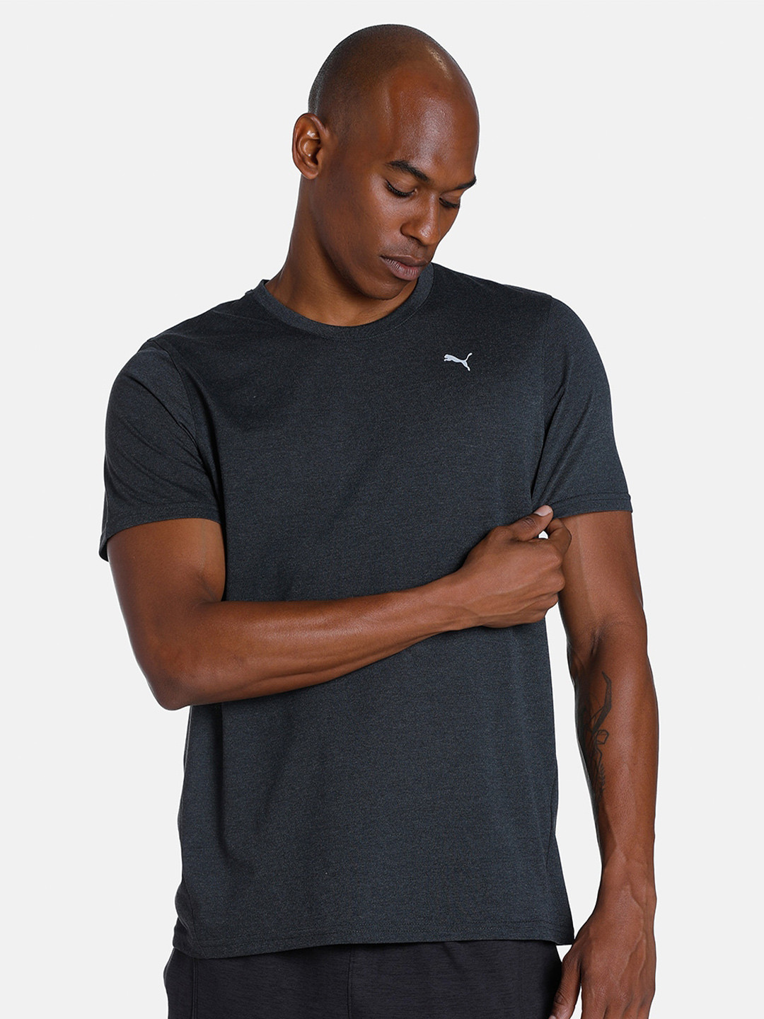 Puma Men PERFORMANCE HEATHER Sports T-shirt