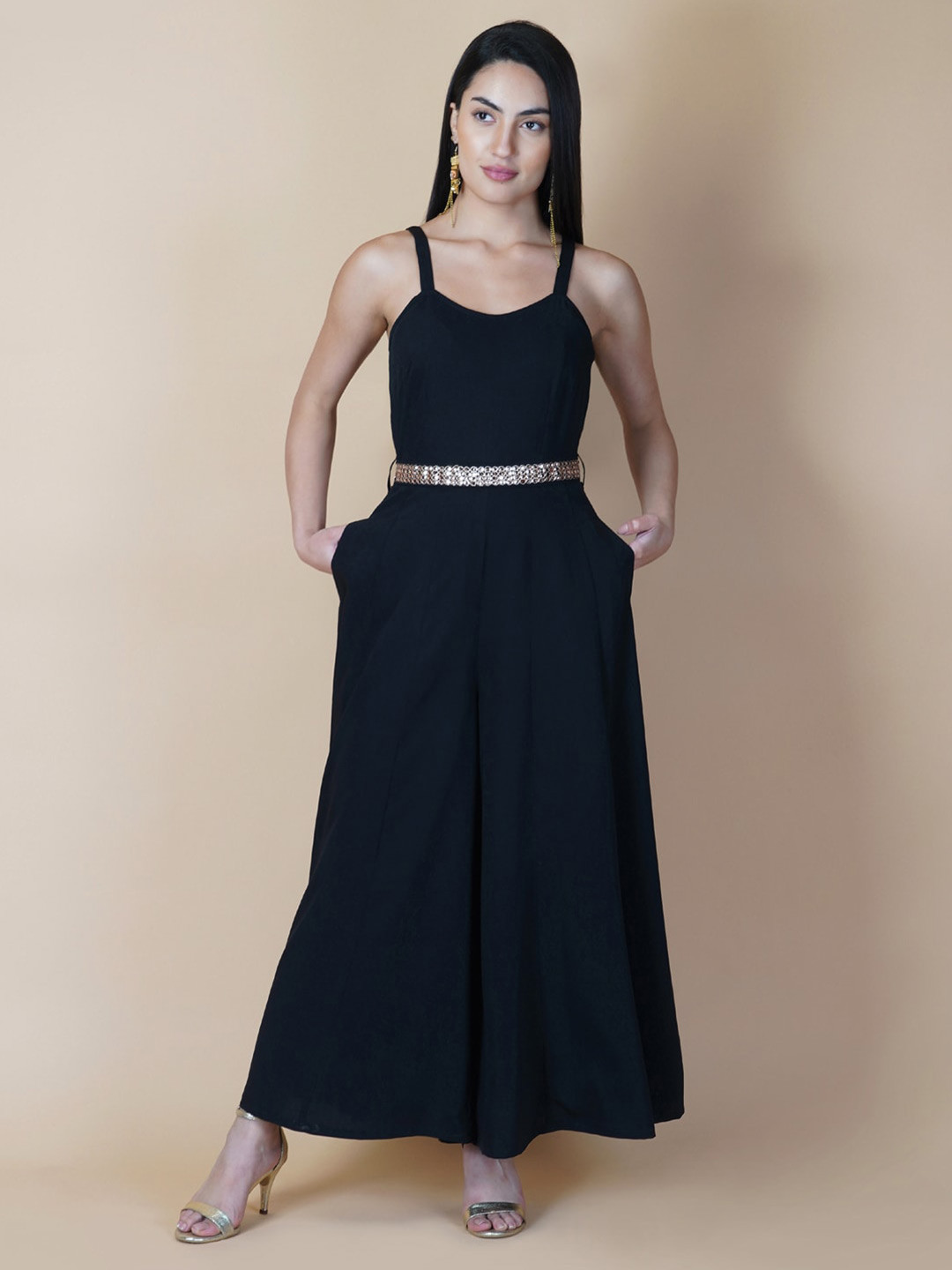 RAASSIO Culotte Jumpsuit with Belt