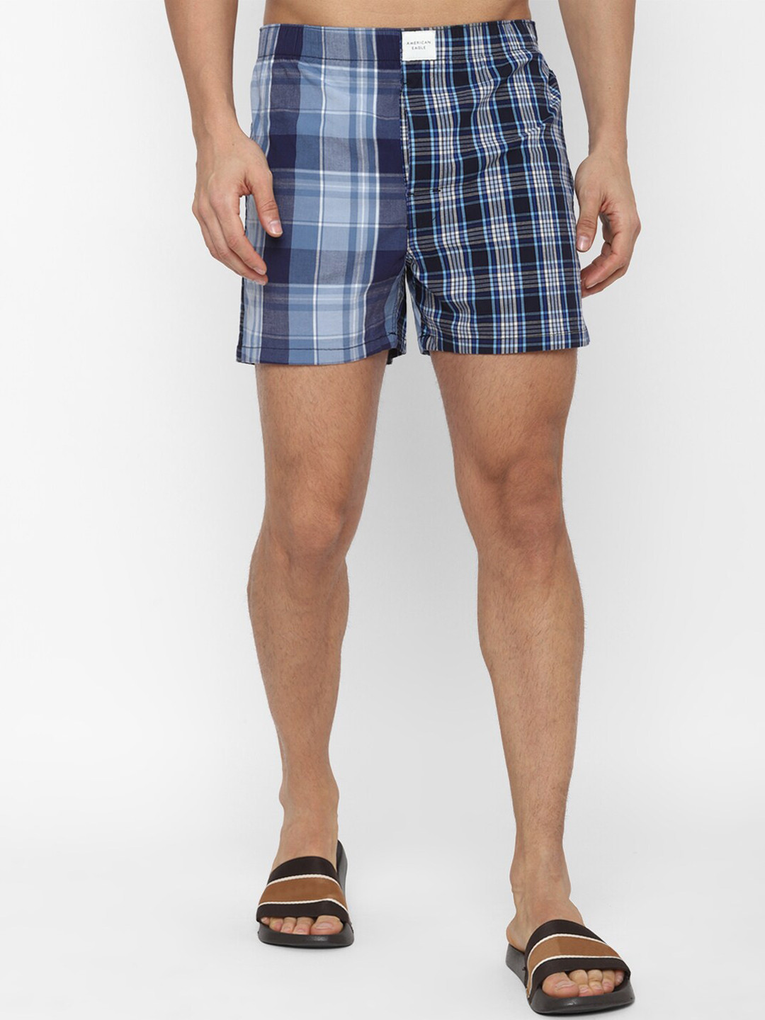 AMERICAN EAGLE OUTFITTERS Checked Inner Elastic Boxer