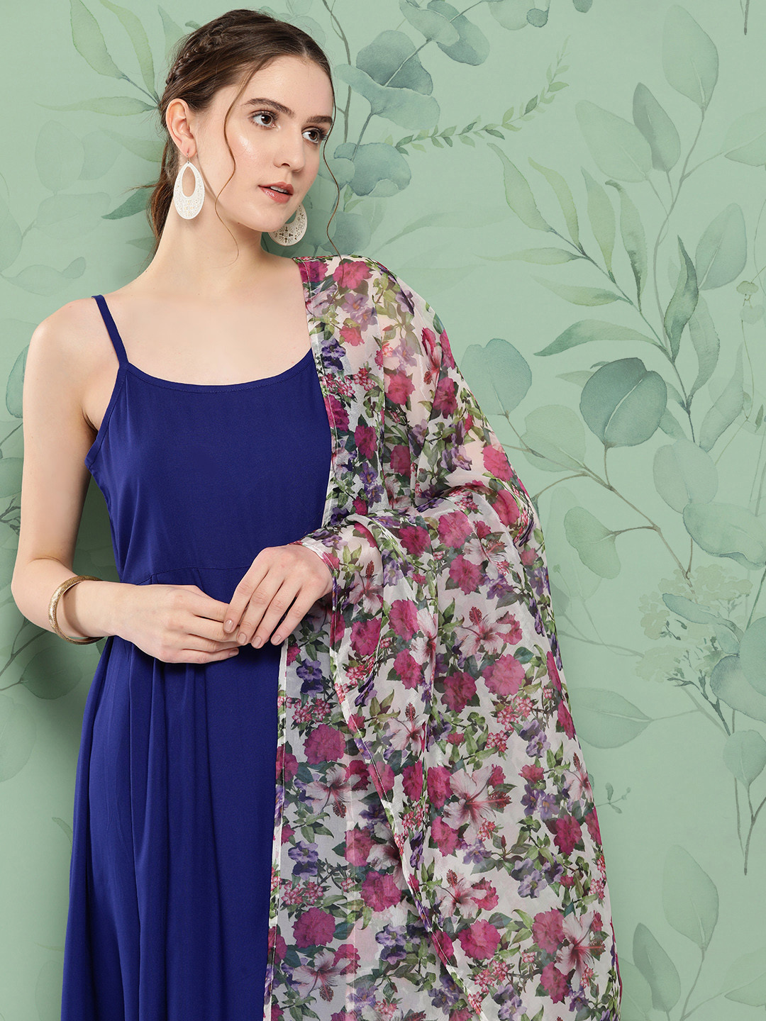 InWeave Kurta With Palazzos & With Dupatta