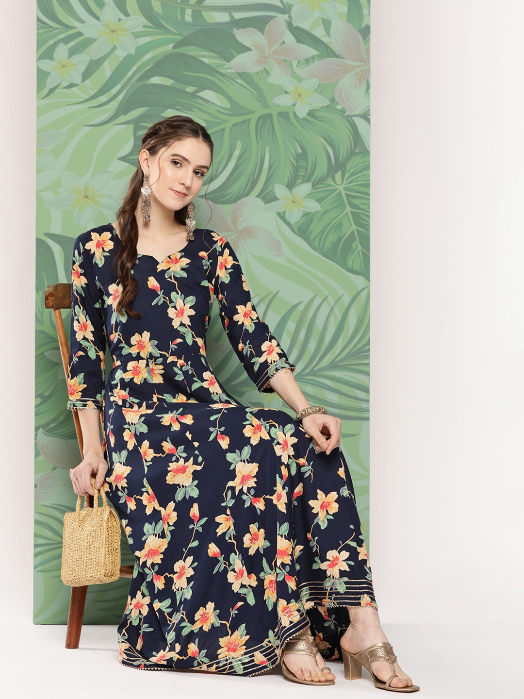 Buy InWeave Floral A Line Maxi Dress Dresses for Women 21892348 Myntra