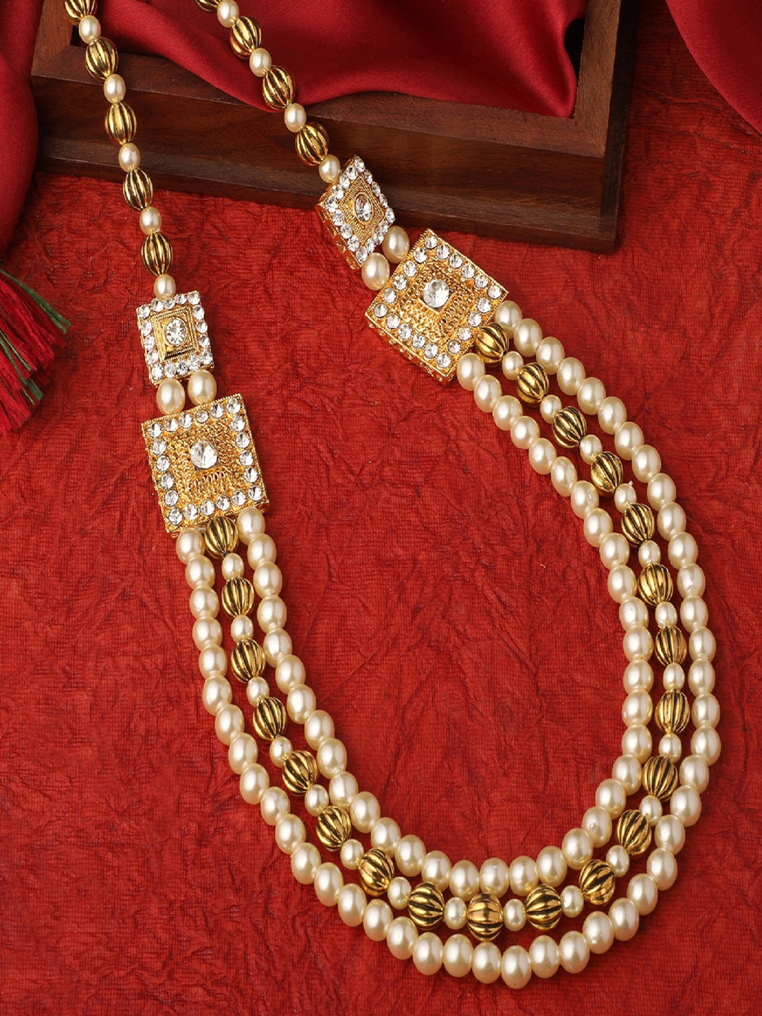 Mahi Men Layered Gold-Plated Necklace