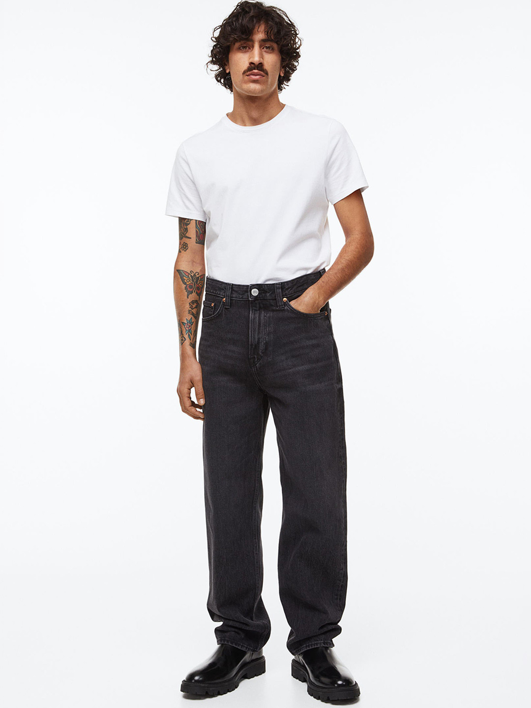 H&M Cotton Loose Jeans