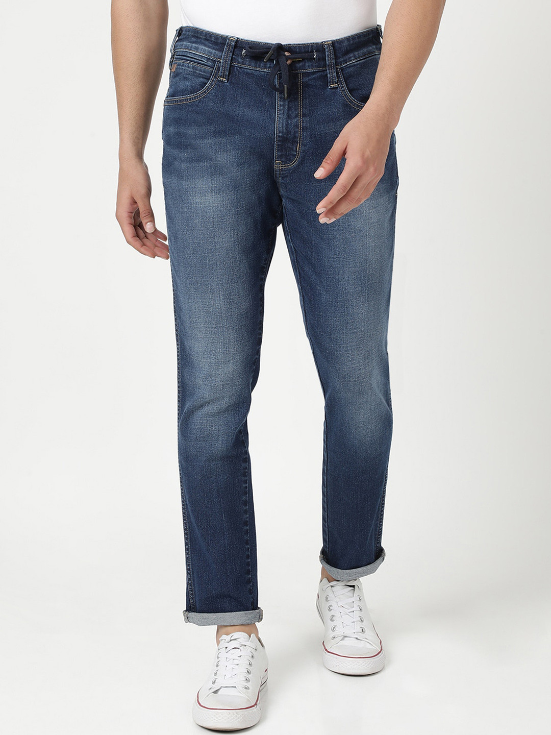 Wrangler Men Relaxed Fit Heavy Fade Stretchable Jeans