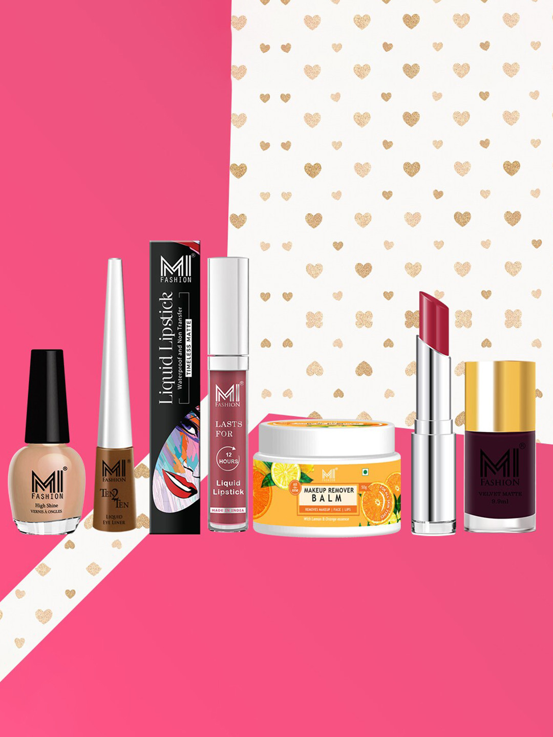 MI FASHION Transform Your Look To Trendy Look Set Of 7 Makeup Kit