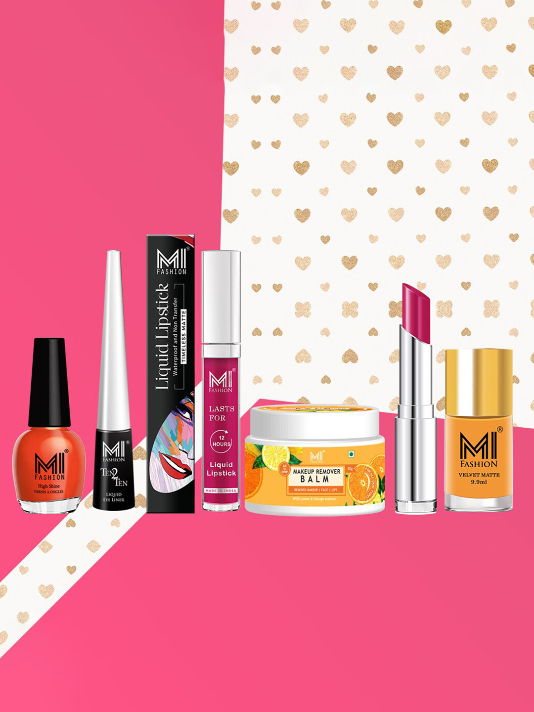 MI FASHION Make a Lasting Impression Professional-Grade Set Of 7 Makeup Kit