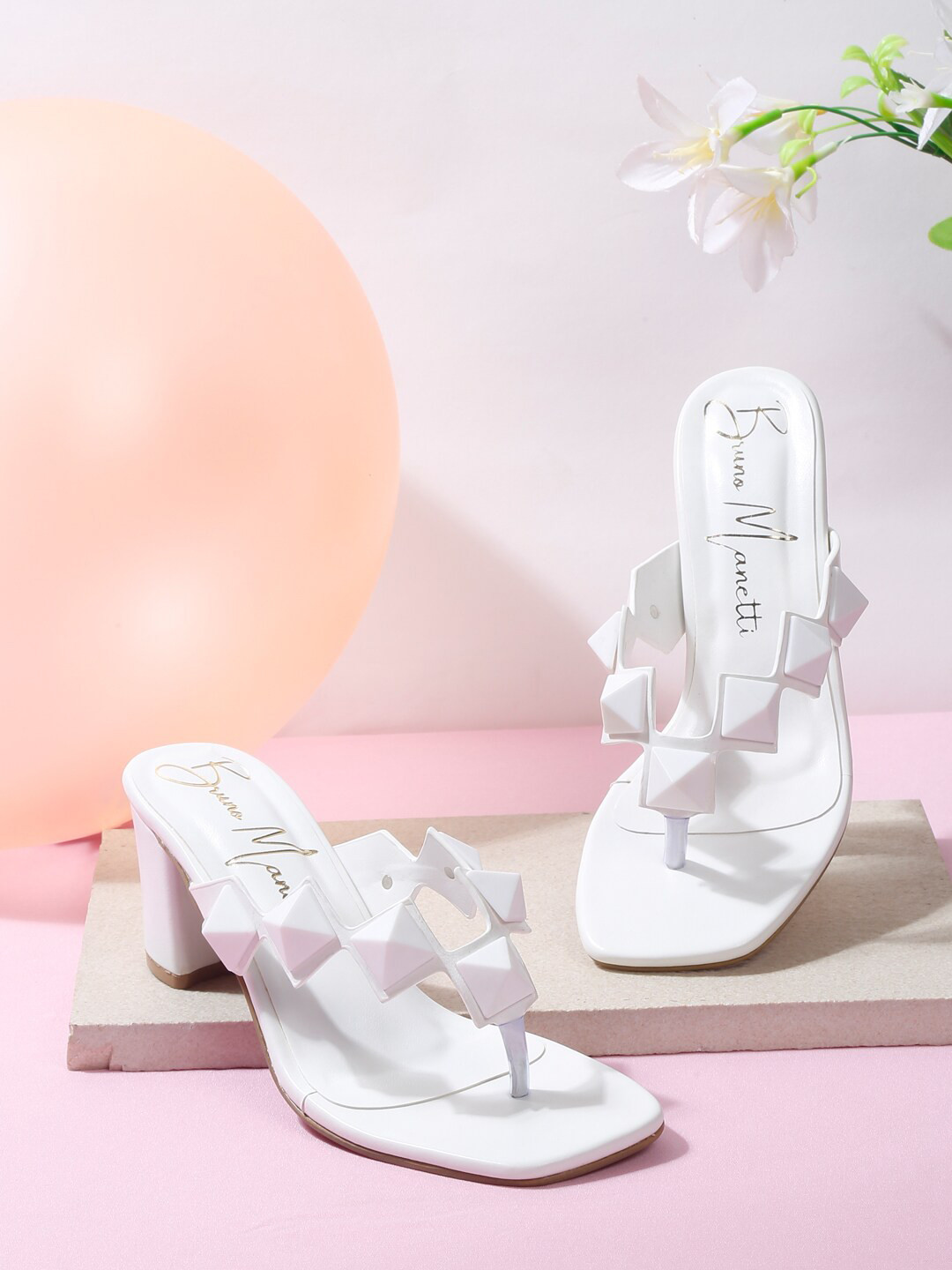 Bruno Manetti Women T-Straps Block Heels