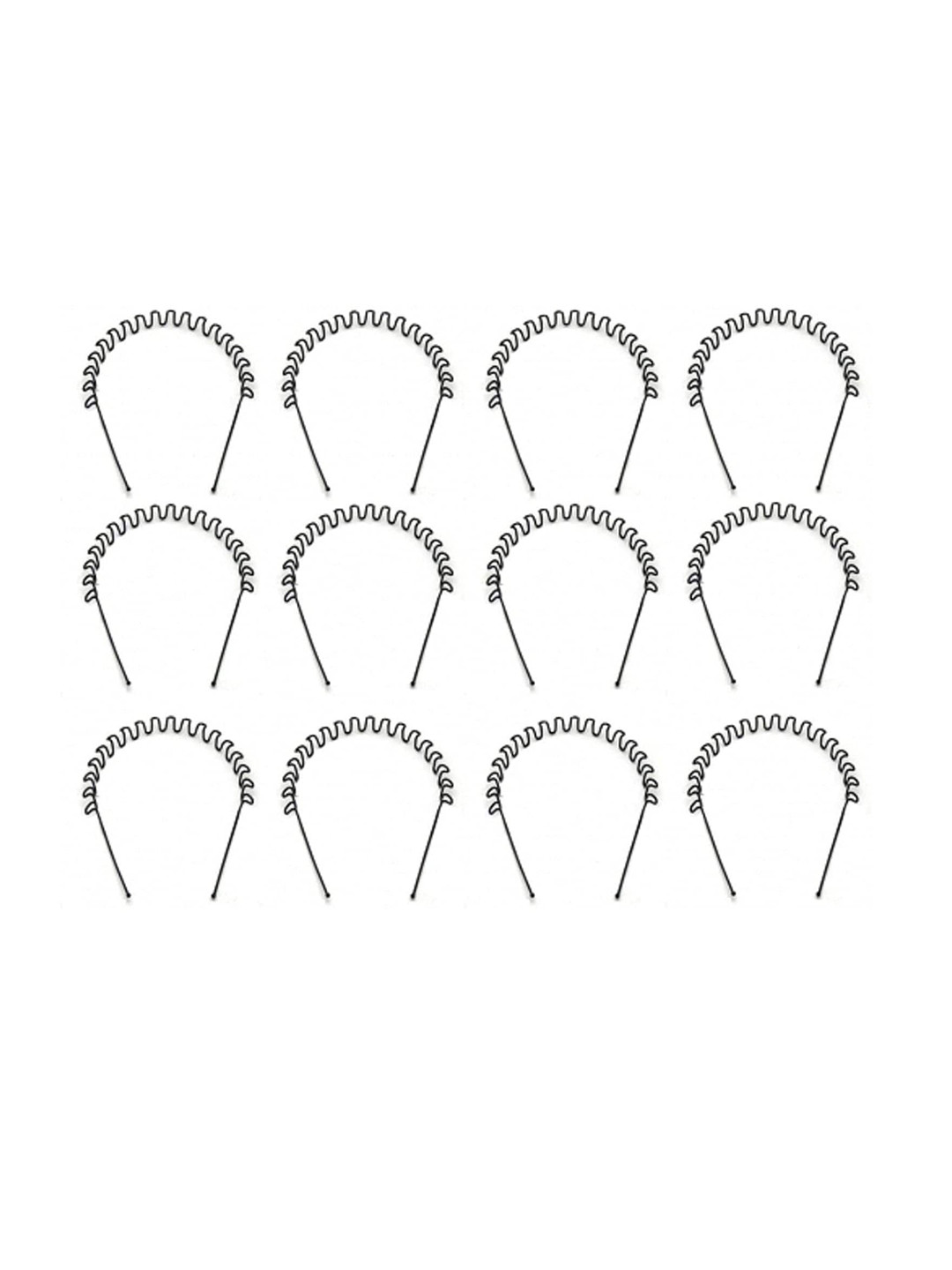 CHANDERKASH Women Set Of 12 Spiral Hairbands