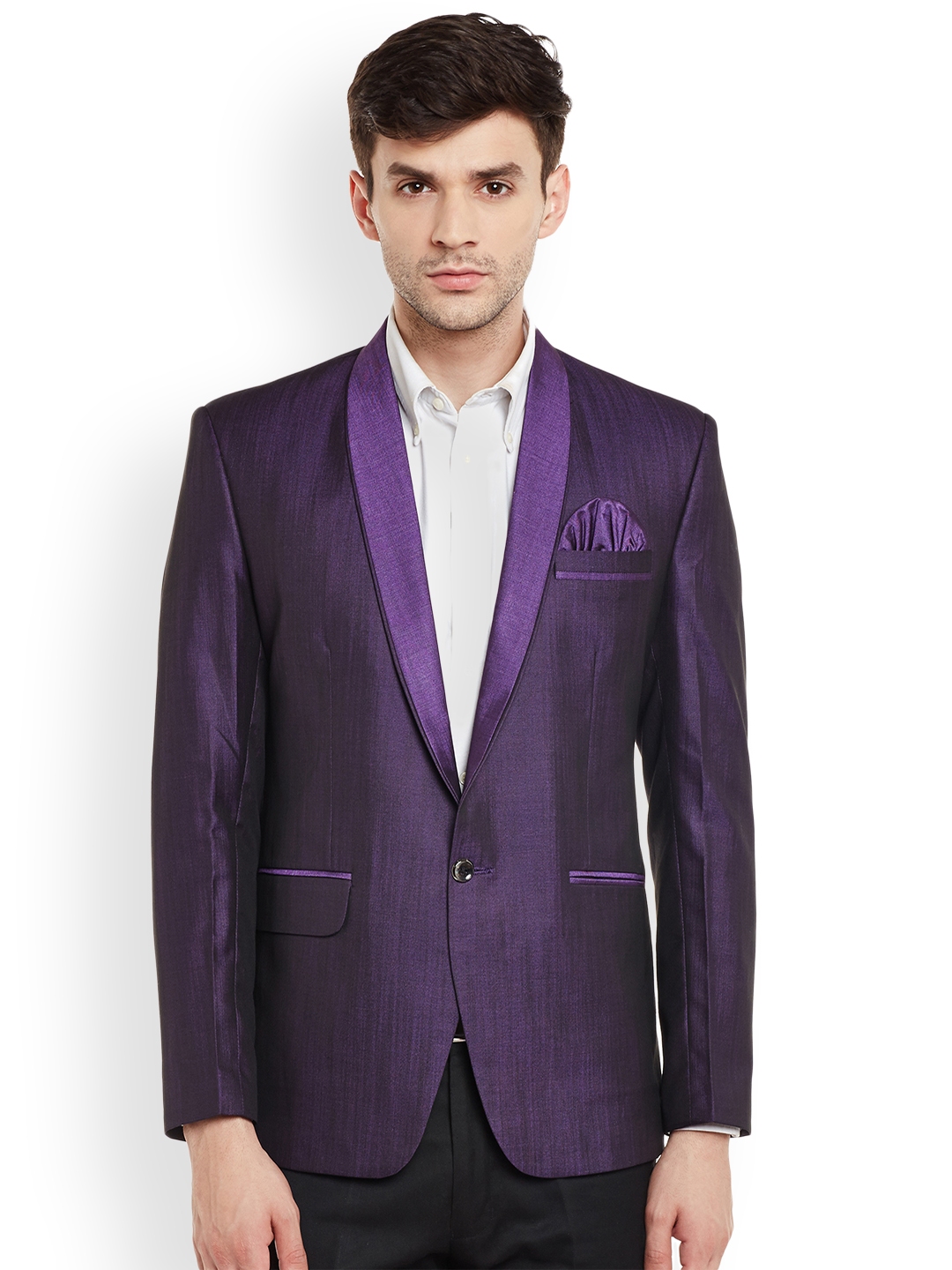 Purple deals blazer men