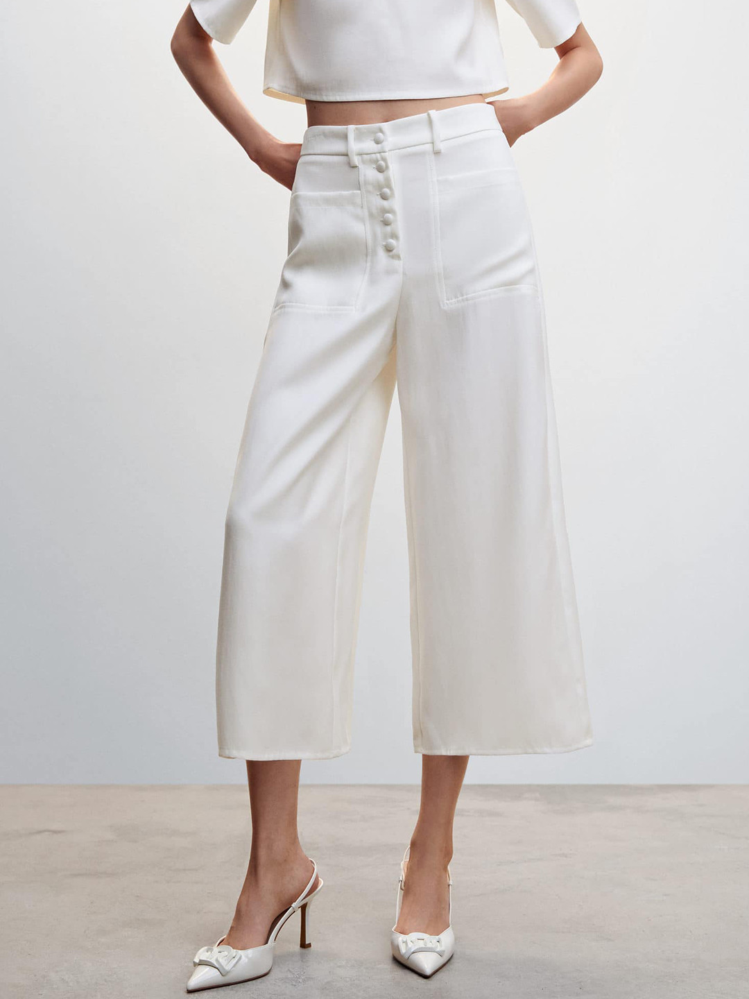 MANGO Women RegularHigh-Rise Culottes