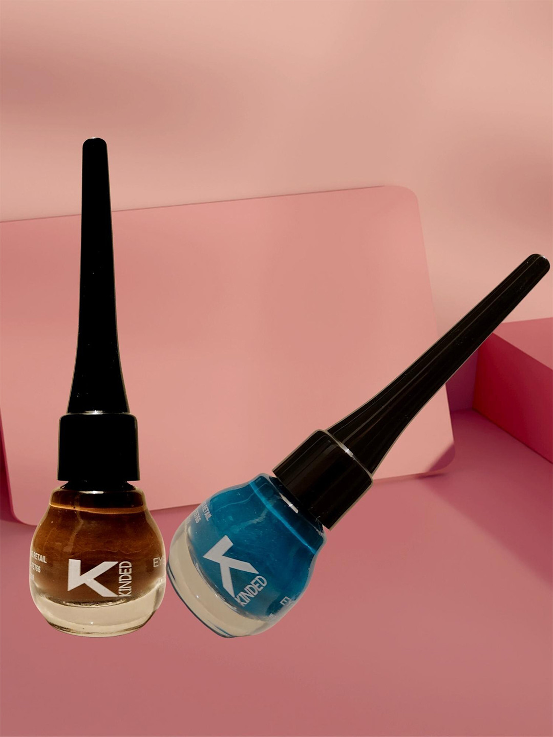 KINDED Set of 2 Matte Long Lasting Liquid EyeLiner 5ml each - Teal Green & Chocolate Brown