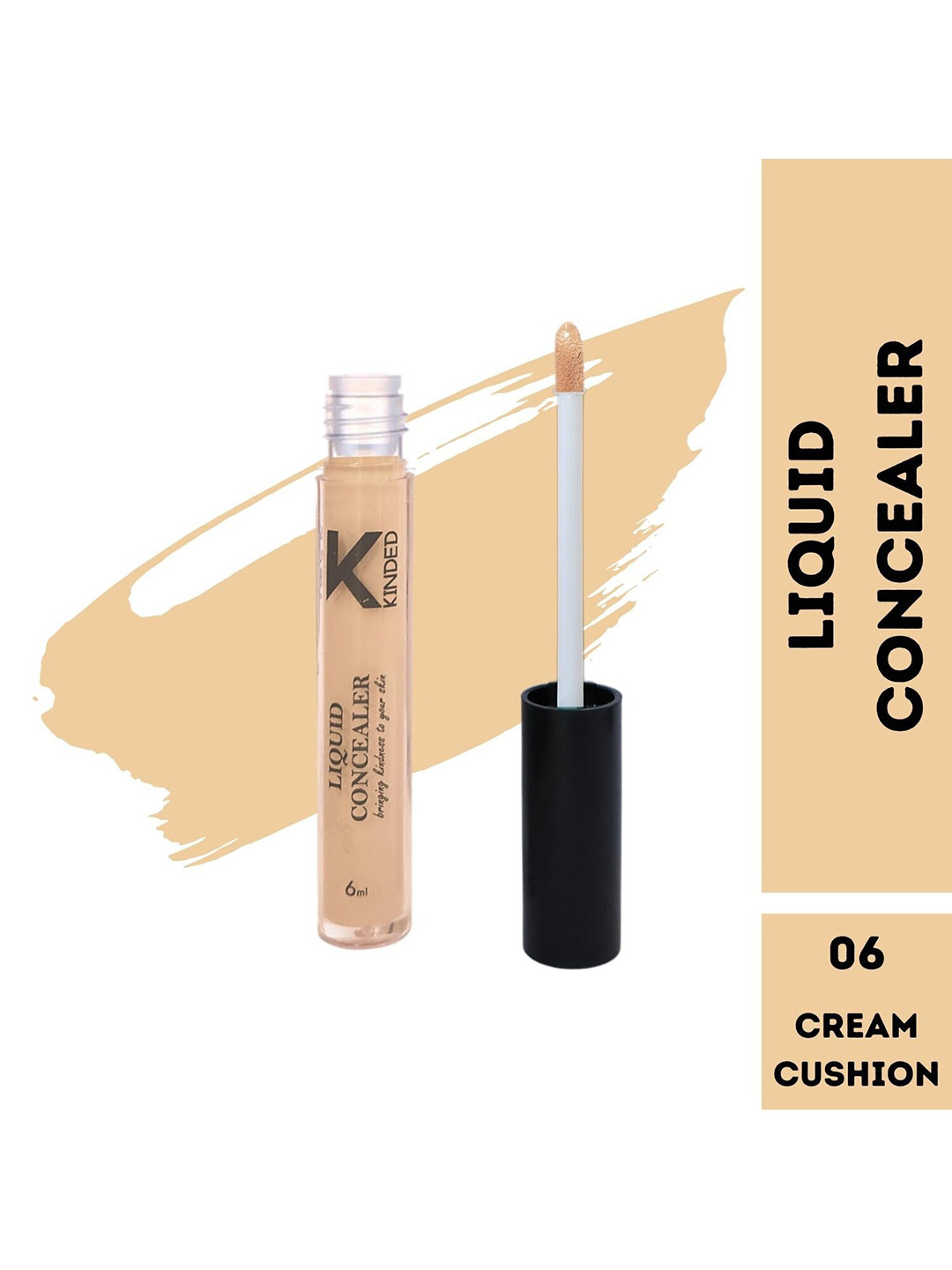 KINDED Full Coverage Creamy Matte Liquid Concealer 6ml - Cream Cushion 06