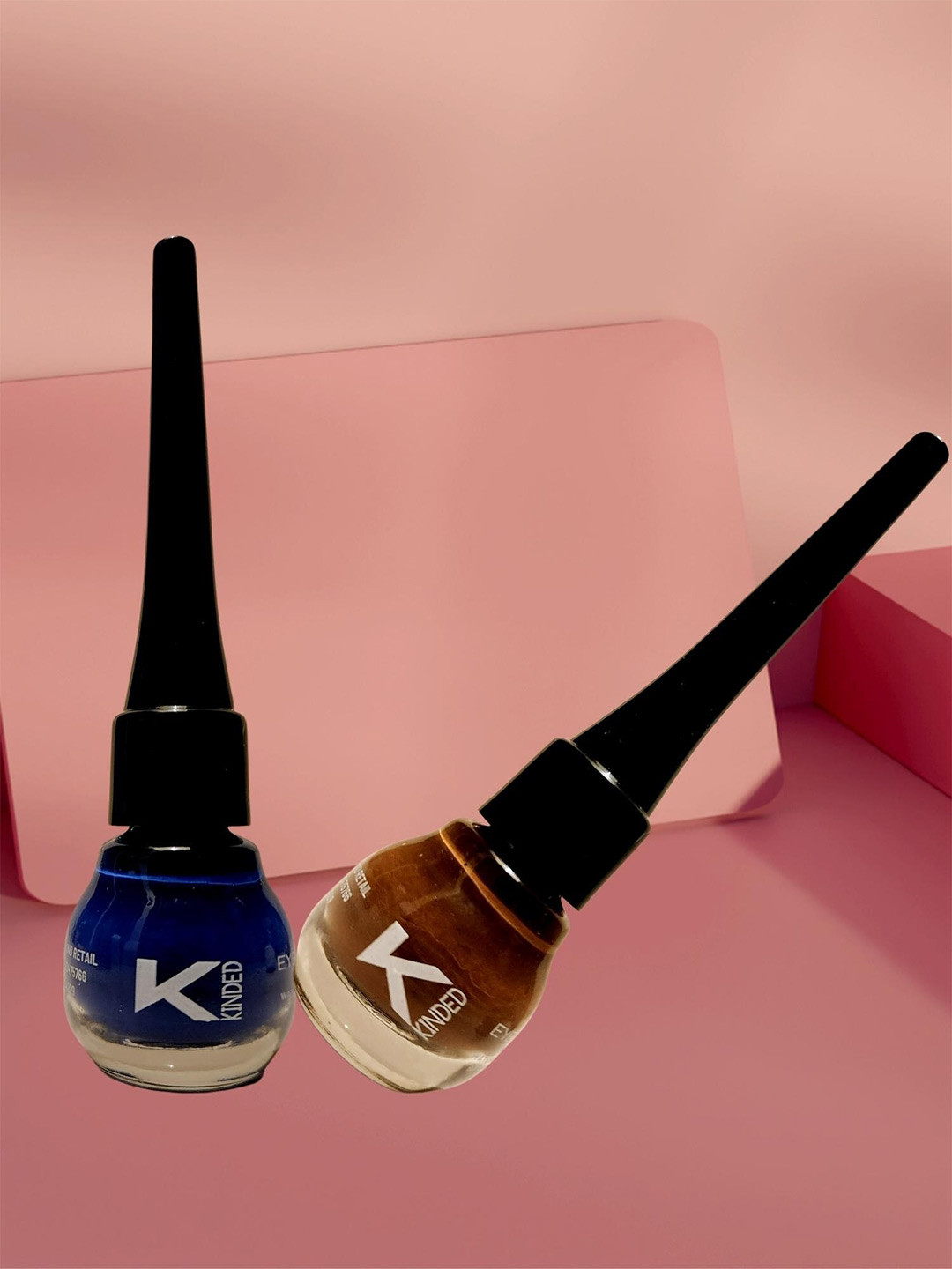 KINDED Set of 2 Matte Long Lasting Liquid EyeLiner 5ml each - Chocolate Brown & Royal Blue