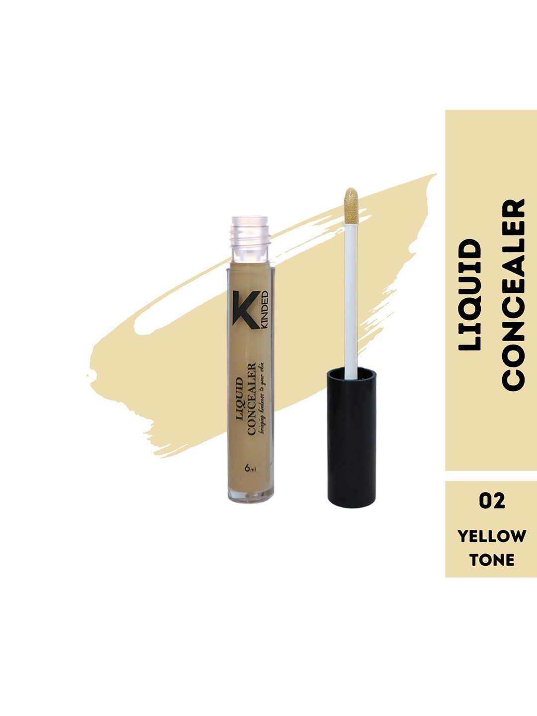 KINDED Full Coverage Liquid Concealer - 6 ml - Yellow Tone 02