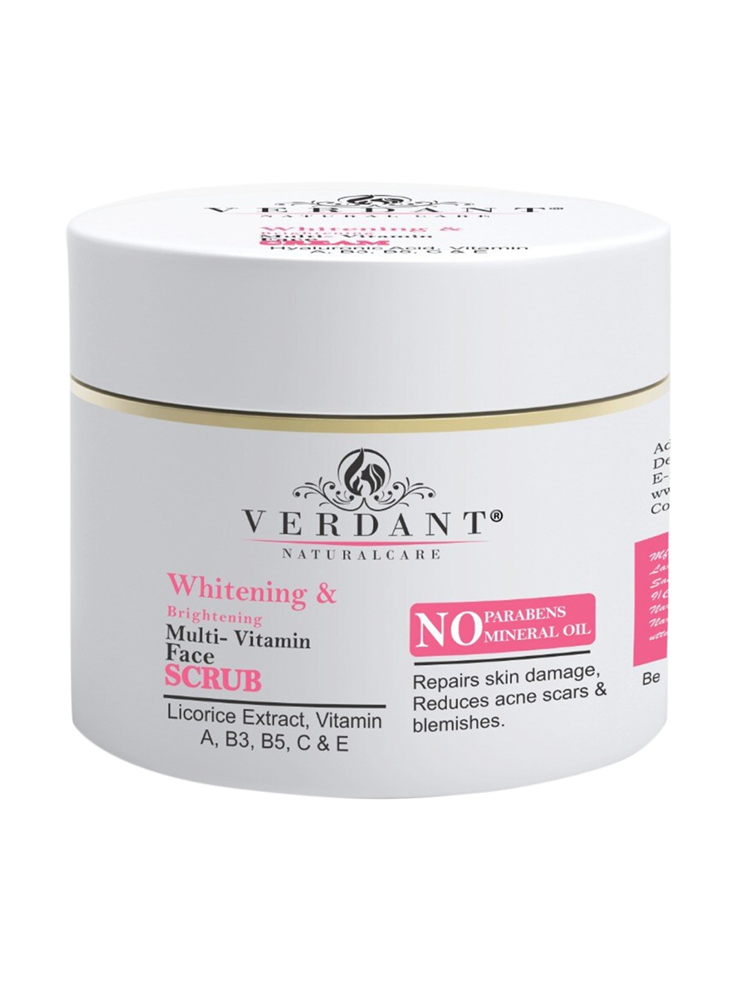 Verdant Natural Care Whitening & Brightening Multi-Vitamin Face Scrub 100 ml