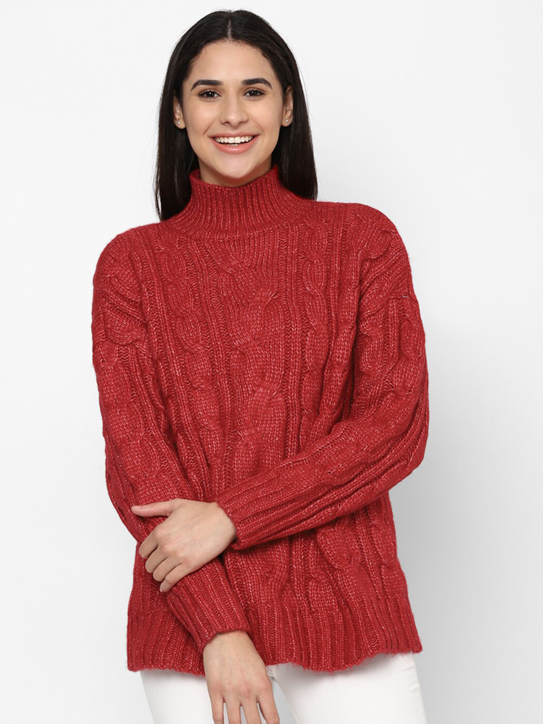 AMERICAN EAGLE OUTFITTERS Women Cable Knit Pullover Sweater