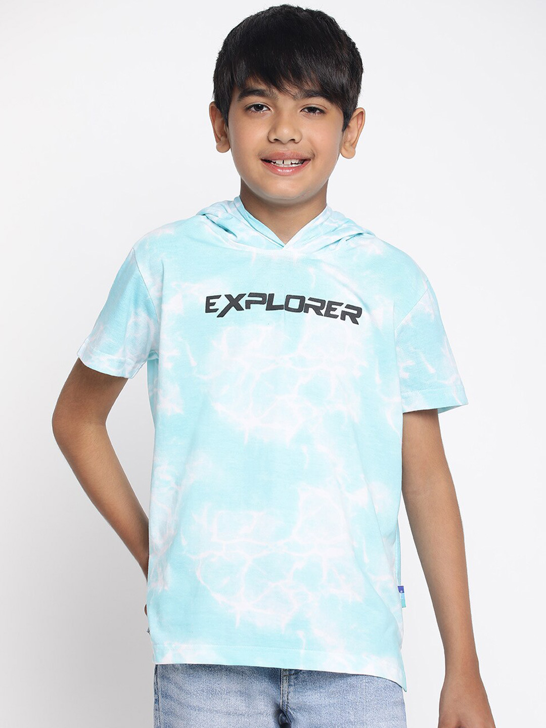 Lil Tomatoes Boys Tie & Dye Hooded T-shirt