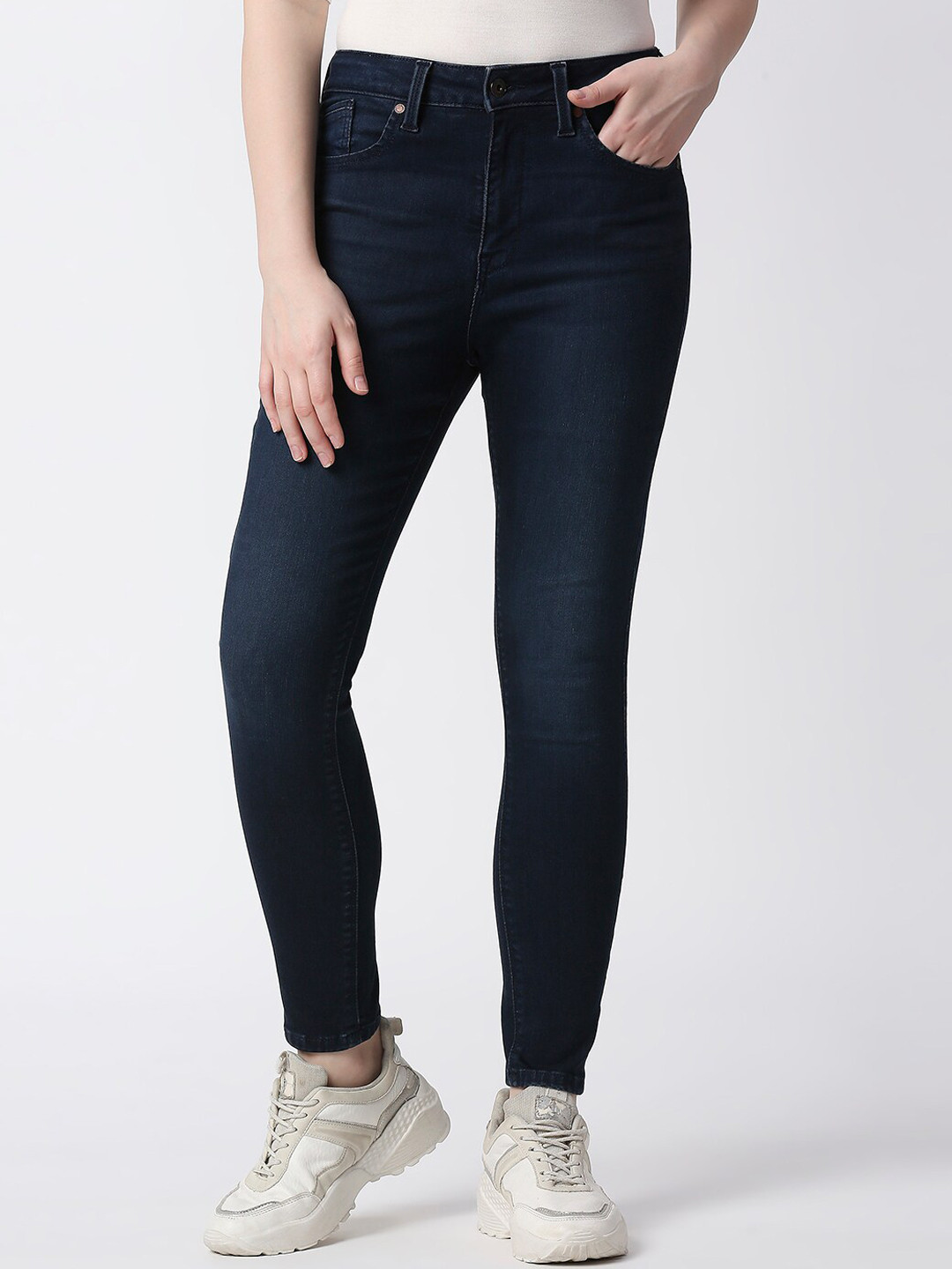 Pepe Jeans Women Slim Fit Light Fade Cotton Jeans