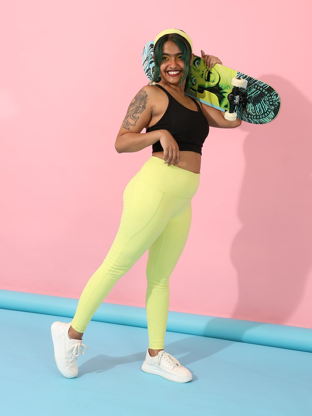 Blissclub Women Move Free Dry Plus Ankle Length Workout The Motivator Tights