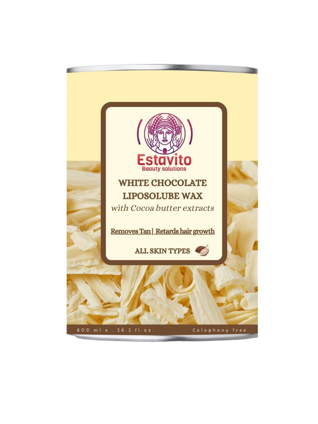 Estavito White Chocolate Liposoluble wax - 800 ml